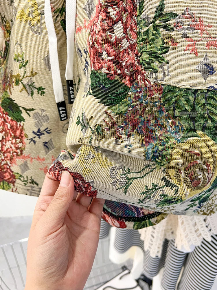 Plus Size 150kg Women's High Waist Shorts Jacquard Weave Artistic Aesthetics Wide Leg Short Y2k 2024 New Summer Cool Sport Short