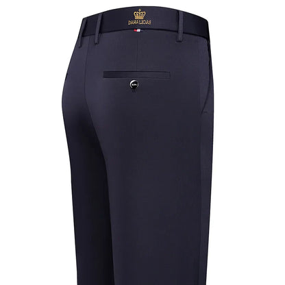 Mens Stretch Business Casual Pants Cozy Formal Dress Pants Men Regular Fit Suit Pants Work Trousers Cool Breathable