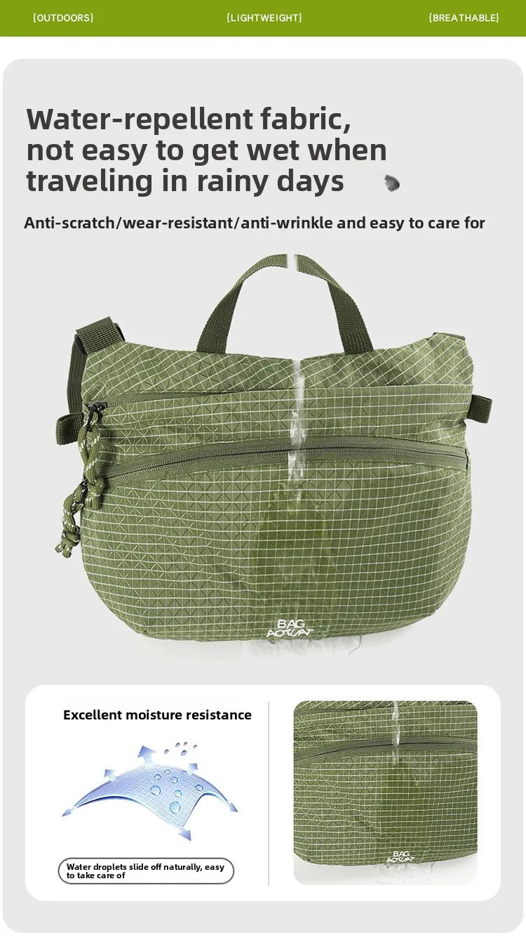 Nylon Cloth Daily Commute Messenger Bag Lightweight Hand Bag Sports Shoulder Bag Casual Anti-splashing Messenger Bag