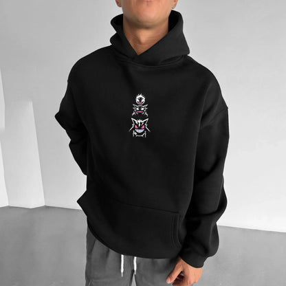 Animation Derivatives Gengar Printing Men's and Women's Summer Fashion Oversize T-shirt、Hoodie、Shorts and Sweatpants