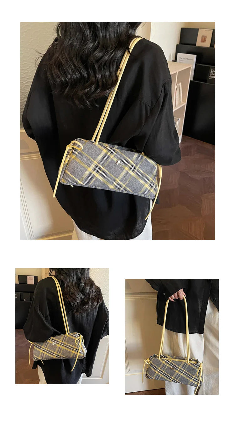 New Retro American Style Crossbody Bag Women's Handbag Fashionable Handheld Bag Casual Single Shoulder Bag Simple Style Handbag