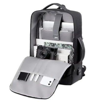 17 Inch Business Laptop Backpack Waterproof Notebook For Men School Book Bag Expandable Multifunction USB Charging Man Backpacks