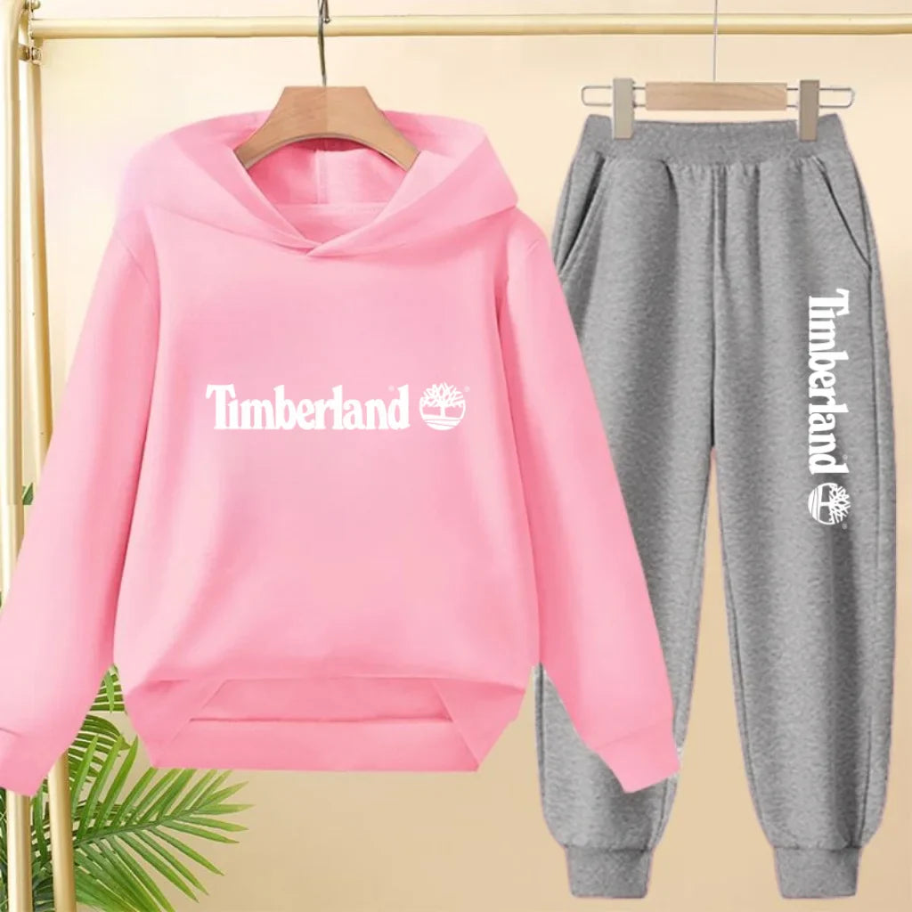 Children Clothing Autumn Winter Hoodie Coat Sweatshirt Top+Trousers Boys Girls Toddler 3-12Yrs Casual Kids Charming Pullover Set