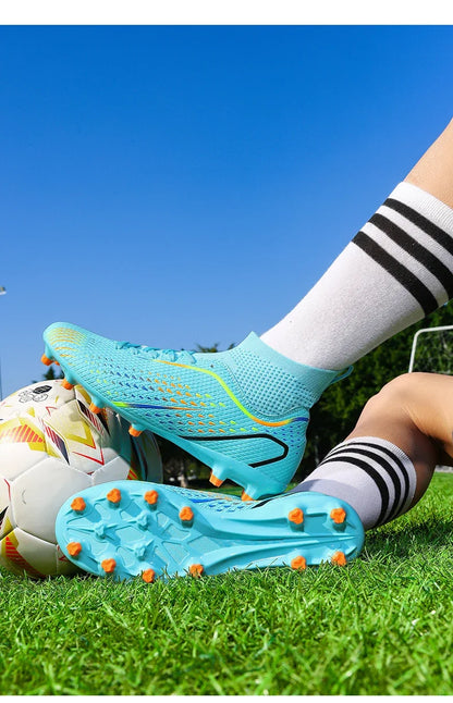 Soccer Shoes FG/TF Man Outdoor Training Football Boots Woman Sneakers Ultralight Non-Slip Sport Turf Soccer Cleats Large Size