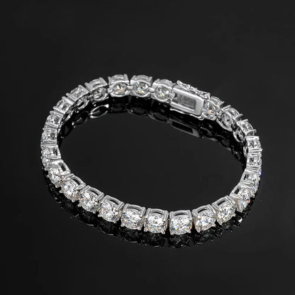 6.5mm D Color Moissanite Tennis Bracelets 4 Prong Setting Classic Trendy Women Man Fine Jewelry s925 Sliver Bracelet
