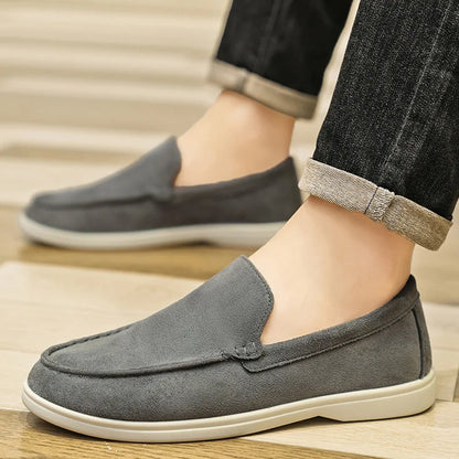 New autumn British style men's bean shoes fashionable youth low top casual single shoes Le Fu shoes