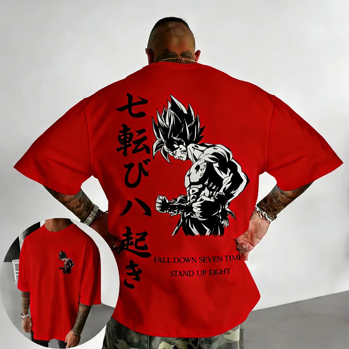 Hand Drawn Printed Cotton T-shirt Summer New Style Men's and Women's Loose Casual Street Trendy Top