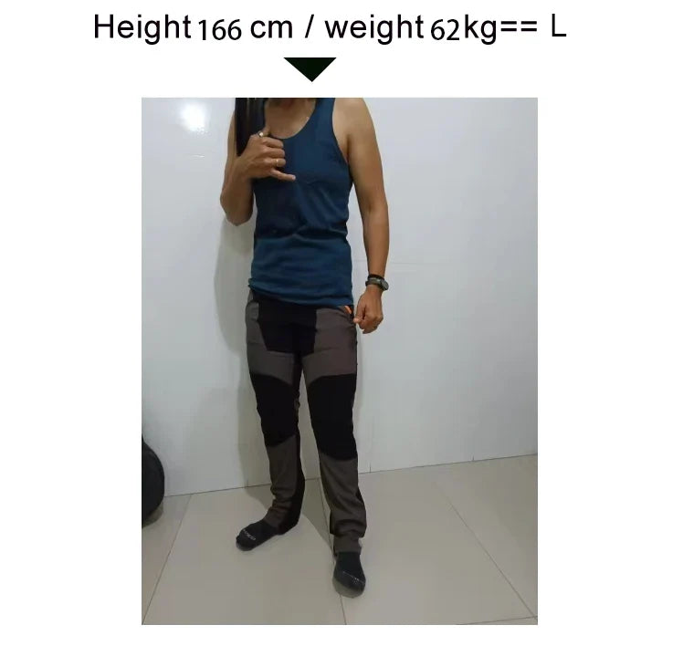 Quick Dry Hiking Pants Men Outdoor Running Camping Climbing Waterproof Mountain Trousers Stretch Lightweight Pants