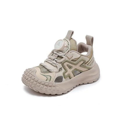 Boys Girls Sports Sandals Rotating Button Students Sneakers Hollowed-out  Summer New Students Running Shoes Mesh Breathable
