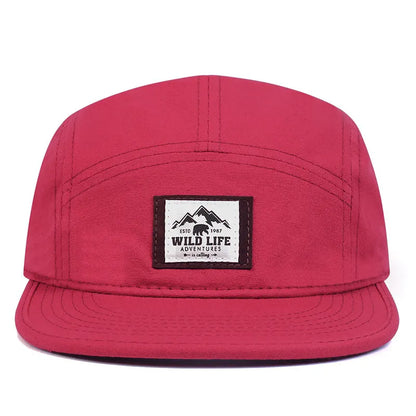 Cotton 5 Panel Baseball Cap Snapback Caps Bone Gorras Hombre Originales Hip Hop Hats For Men Women Adjustable