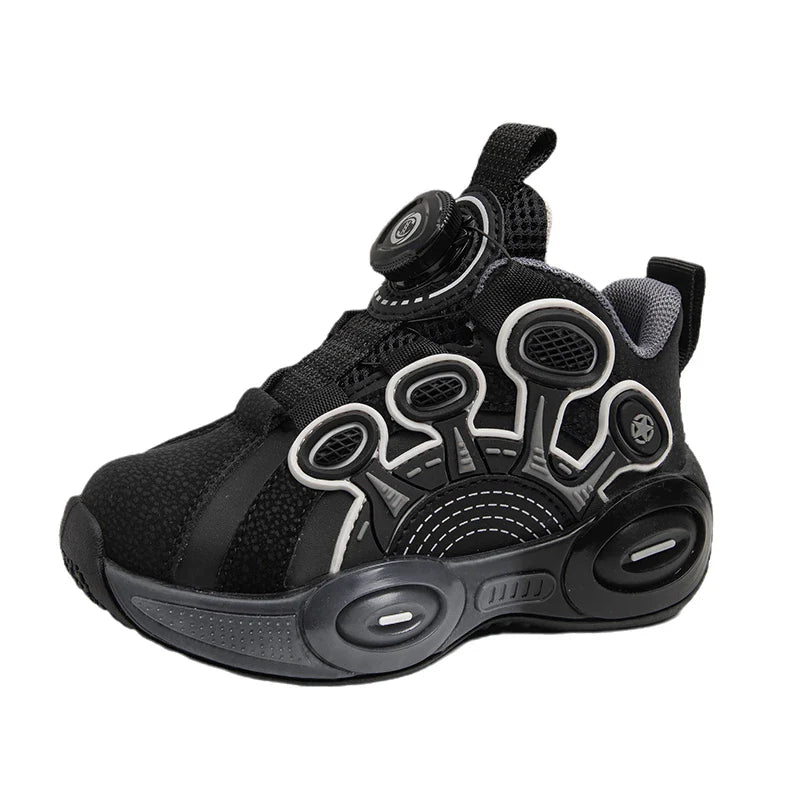 Children Fashion Sneaker Boys Casual Shoes Leather Flat Student Walking Shoes Outdoor Girl Basketball Sports Footwear Zapatillas
