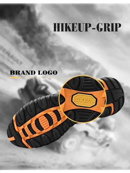 Four-Season Men's Hiking Shoes Outdoor Sports Genuine Leather Wear-Resistant Climbing Shoes Rubber Sole Trekking Sneaker
