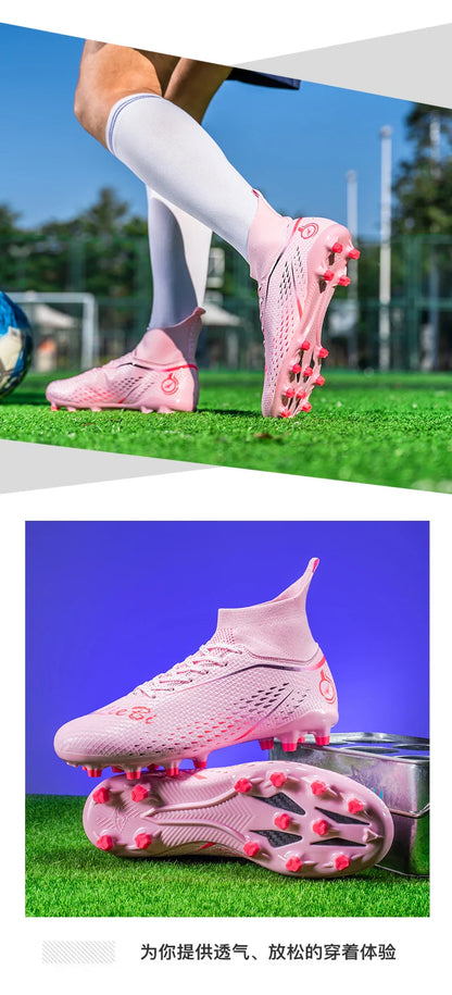 New MenFootball Boots High-quality  Soccer Shoes Professional Outdoor FG/TF Non-Slip Soccer Cleats Training Shoes Ultralight