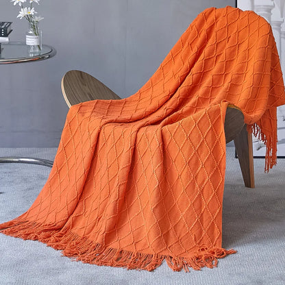 Aesthetic Nordic Plaid Knitted Throw Thread Blankets on the Bed Sofa Throw Travel TV Nap Blankets Soft Towel Bed Plaid Tapestry