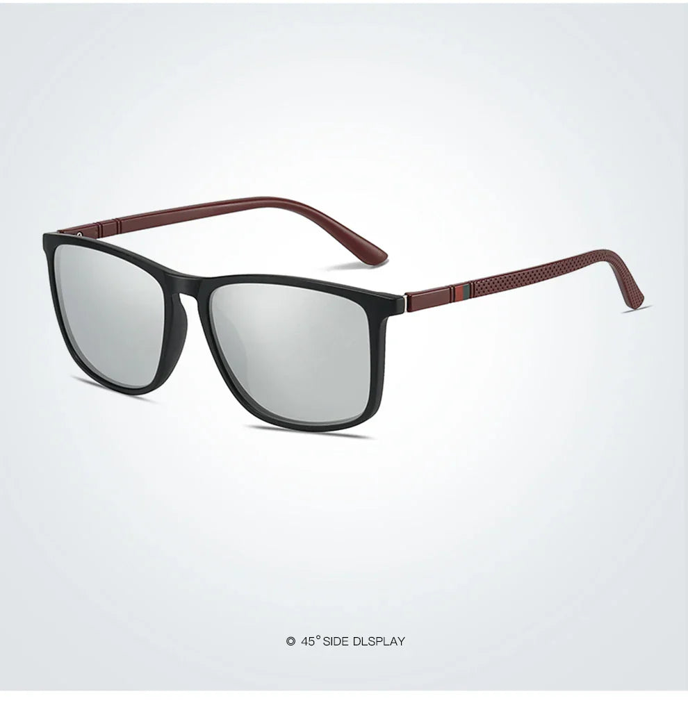 Luxury Square Vintage Polarized Sunglasses For Men Women Fashion Travel Driving  Sun Glasses Male TR90 Eyewear UV400