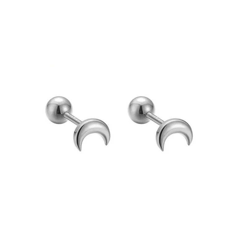 925 Sterling Silver Fashion Simple Golden Flower Beads Small Stud Earrings for Women Teen Piercing Jewelry Accessories