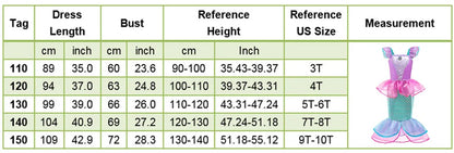 Baby Rapunzel Cosplay Costume Girls Little Mermaid Aurora Disguise Kids Ariel Sleeping Beauty Christmas Dress Princess Fantasy