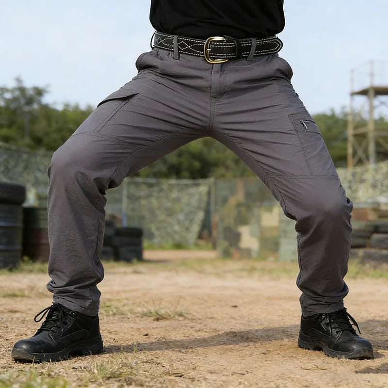 Summer Military Tactical Pants Quick Drying Cargo Men Waterproof Casual Wear resistant Multi-pocket Outdoor Hiking Trousers