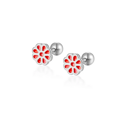 925 Sterling Silver Fashion Love Butterfly Romantic Star Crown Screw Stud Earrings for Women Ear Bone Piercing Jewelry