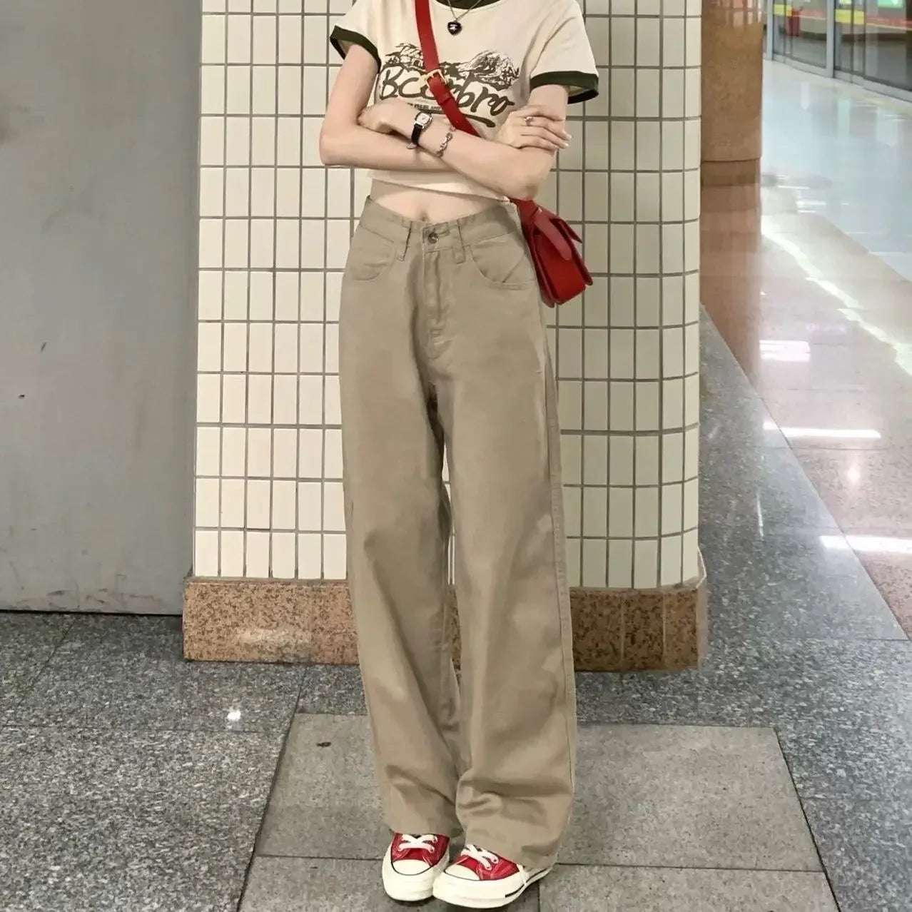 Women's Spring Autumn Slimming Versatile Plus Size Pants