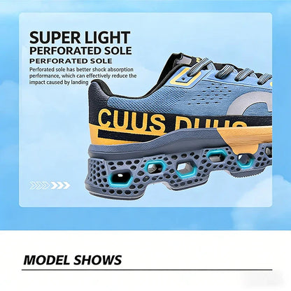 Tênis Masculino com Amortecimento para Corrida Tênis Esportivo Leve Casual Masculino Antiderrapante Tênis Esportivo para Viagens ao Ar Livre Caminhada