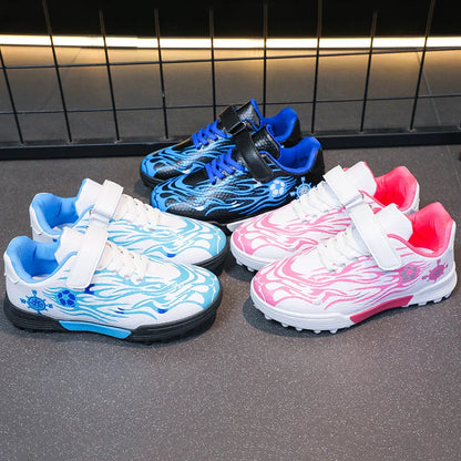 Children Soccer Cleats Fashion Design Breathable Non-slippery Soccer Shoes for Boys and Girls