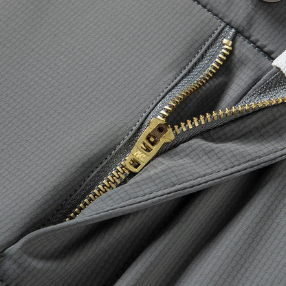 Men's Ice Silk Trousers High Stretch Micro-Grid Straight Leg Pants Business Casual Breathable YKK Zip Quick Dry Slacks 2026