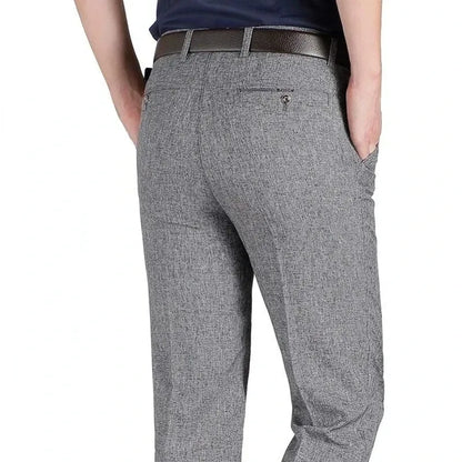 Mens Summer Thin Casual Suit Pants Autumn Thick Classic Business Fashion Formal Stretch Trousers Male Brand Clothes GOZBKF