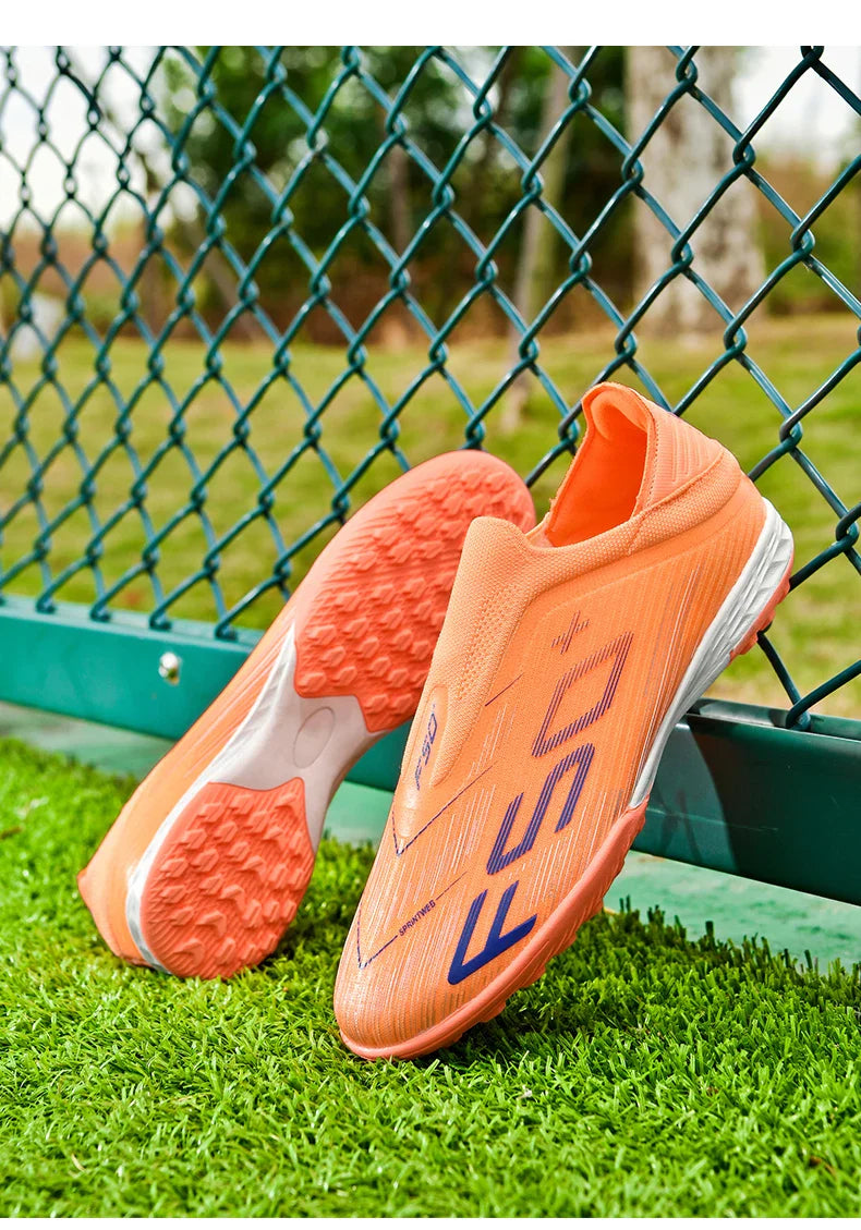 New Men Sneakers Match Grass Cleats High-quality Soccer Shoes Futsal Football Boots Non-Slip Indoor Hot-selling High-top Outdoor