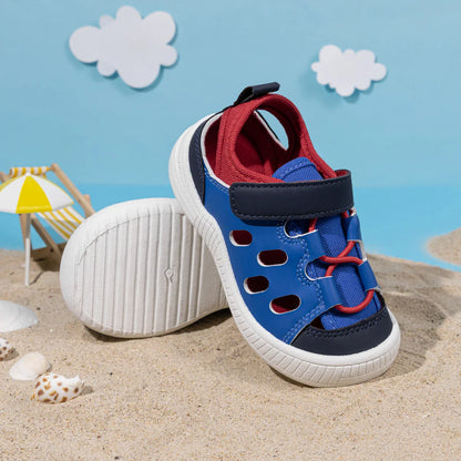 Toddler Little Kid Boys & Girls Closed Toe Sandals Velcro Breathable Cutout Summer Beach Casual Shoes