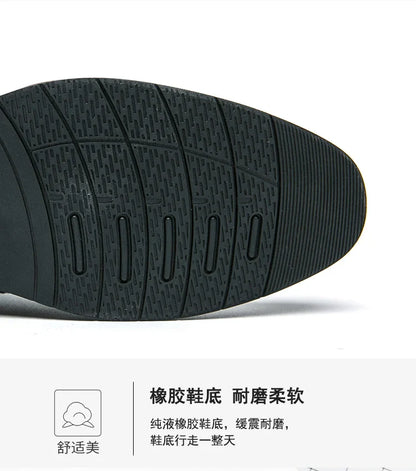 Retro Oxfords Shoes Men Classic Men's Dress Shoes Casual Business Social Brogues Shoes For Wedding