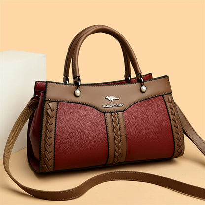 Luxury Designer Multi Layered Women's Handbag 2024 Trendy High Quality Soft Leather Messenger Bag Women's Shoulder Crossbody Bag