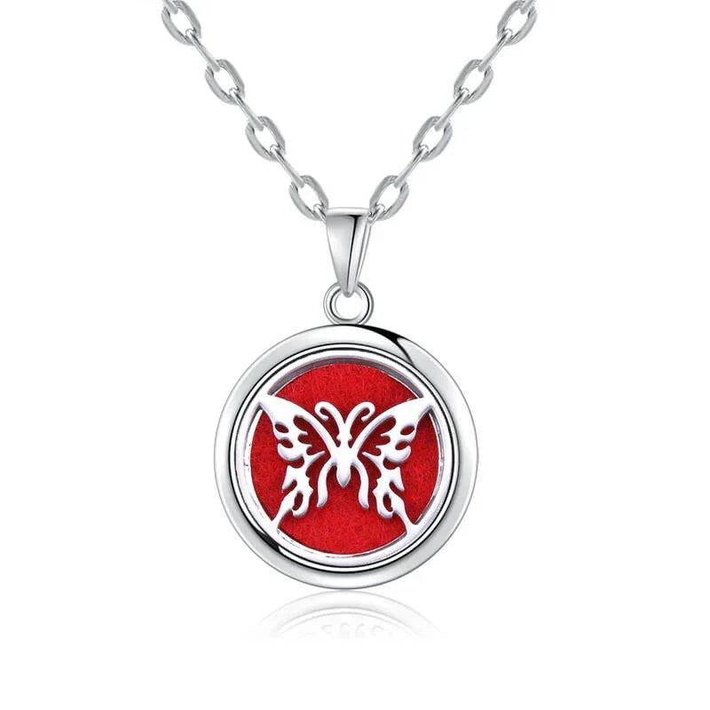 New Tree Of Life Aromatherapy Necklace Stainless Steel Essential Oil Diffuser Amulet Perfume Locket Pendant Women Jewelry Gift