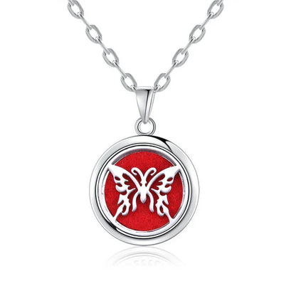 New Tree Of Life Aromatherapy Necklace Stainless Steel Essential Oil Diffuser Amulet Perfume Locket Pendant Women Jewelry Gift