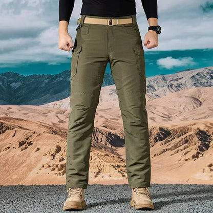 Men Casual Cargo Pants 2025 New Male Summer Tactical Wear Resist Quick Dry Outdoor Trousers Multi Pockets Hike Work Trousers
