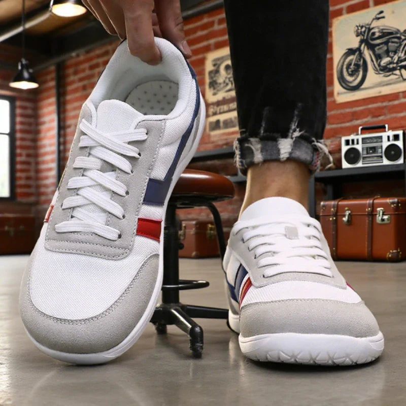 Men Wide Barefoot Shoes Minimalist Breathable Comfortable Walking Shoe Fashionable Lightweight Slip on Soft Man Trail Sneakers
