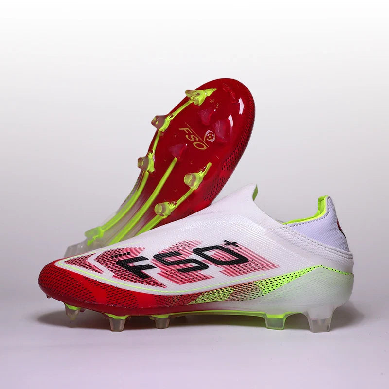 Pro Without-lace F50 Mens Soccer Shoes Boys Training Non-Slip Turf Soccer Cleats TF/FG Football Sneakers Chuteira Campo 35-45