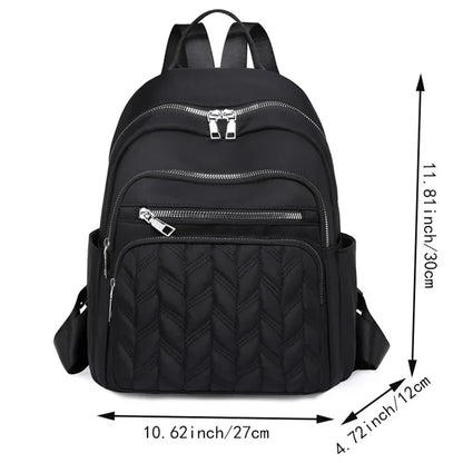 Men's and women's fashionable backpack made of nylon, suitable for travel, tourism and photography. It has multiple pockets.