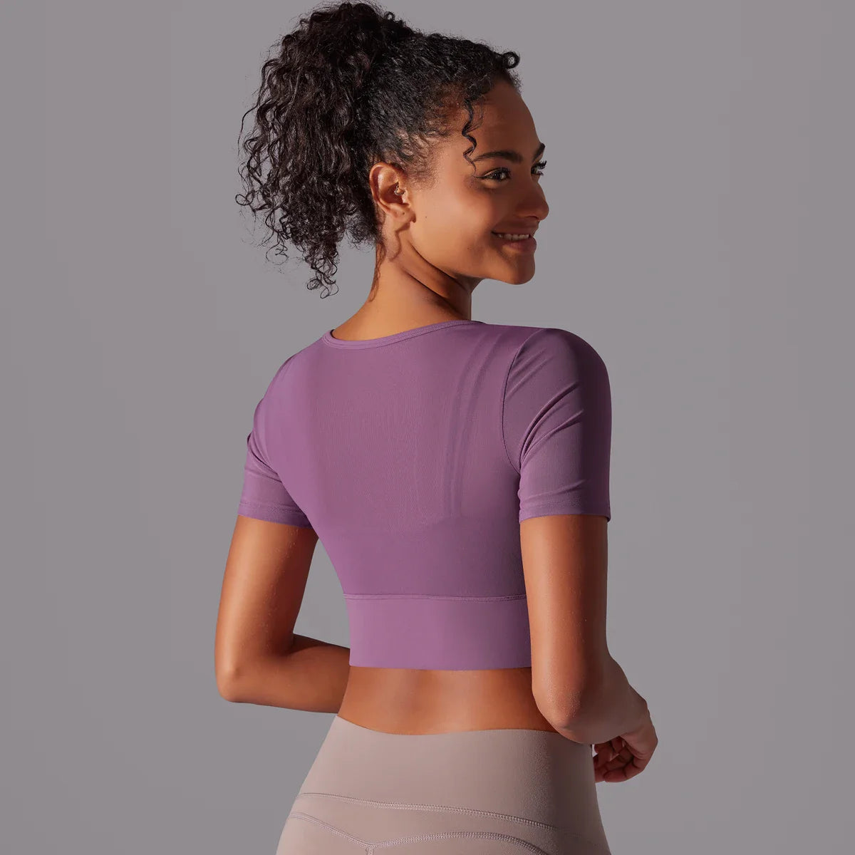 Women's Mesh Yoga Shirt Sexy Short Sleeve T-Shirt Sport Top Blouse Cover Up Quick Dry Gym Clothes Running Fitness Tank Sportwear