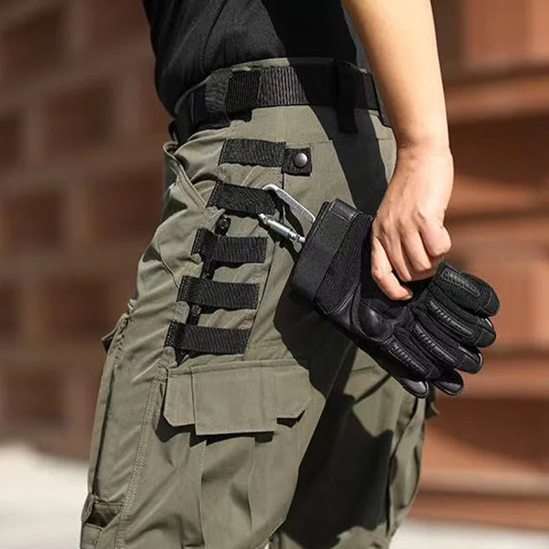 Men's Cargo Military Tactical Casual Trousers Spring Autumn Pants Hiking Camping Climbing Army Combat Running Multi-Pockets