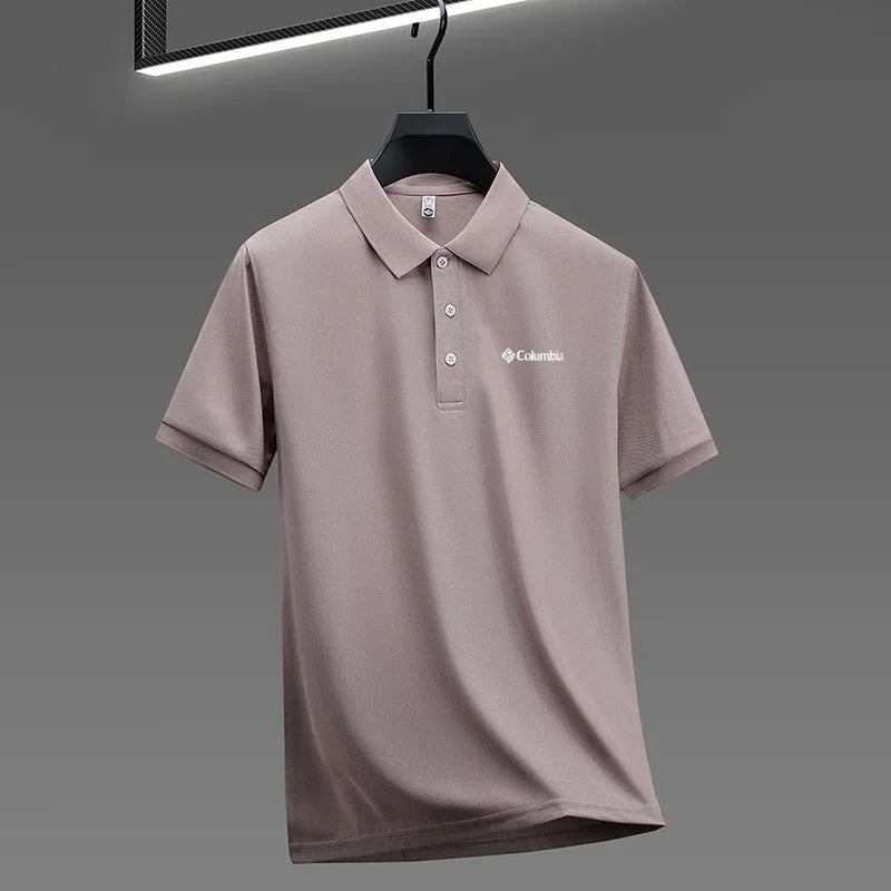 High End Brand New Men's Lapel Polo Shirt Summer Exquisite Letter Print Short Sleeve T-Shirt Business Leisure Fashion Men's Wear