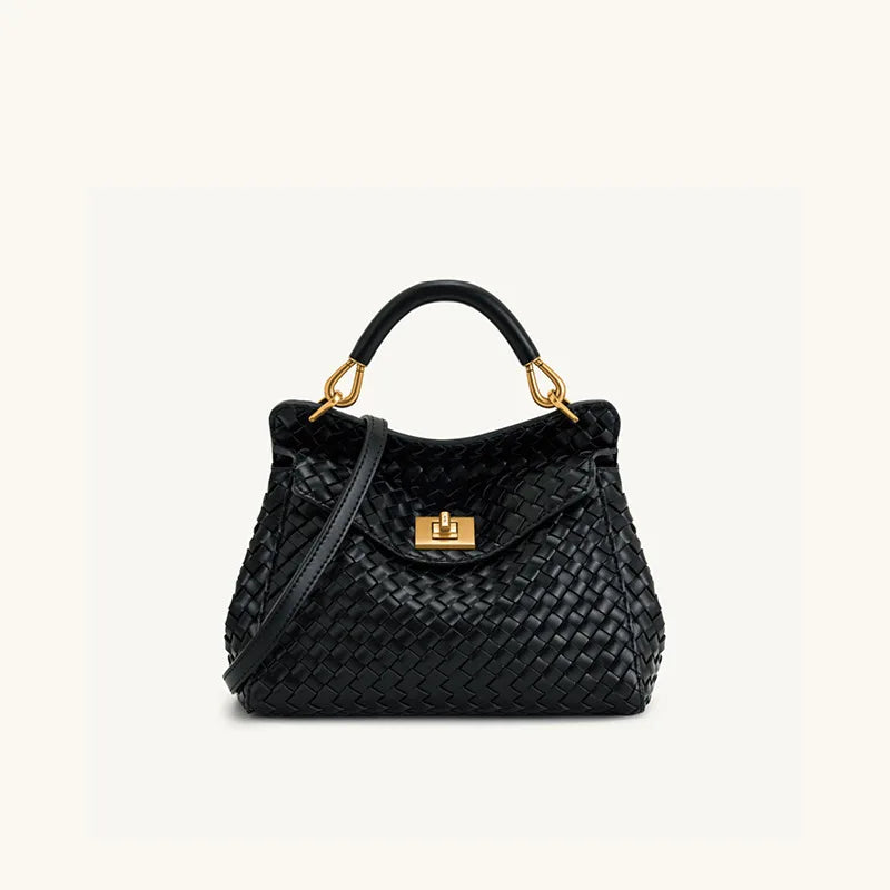 Spring&Autumn buckle bag niche fashion genuine leather shoulder crossbody bag buckle high-end versatile Women handbag