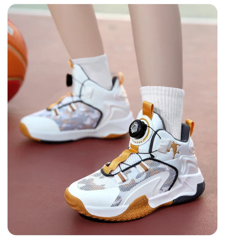 Kids Basketball Shoes Boys Sneakers Non-slip Child Trainer Basket Shoes Outdoor Children Sport Shoes Sneakers Sportschuhe Kinder