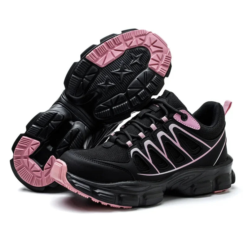 Size 35-42 Women Work Safety Shoes With Steel Toe, Female Sneakers Smash-proof Puncture-proof, Waterproof Safety Working Boots
