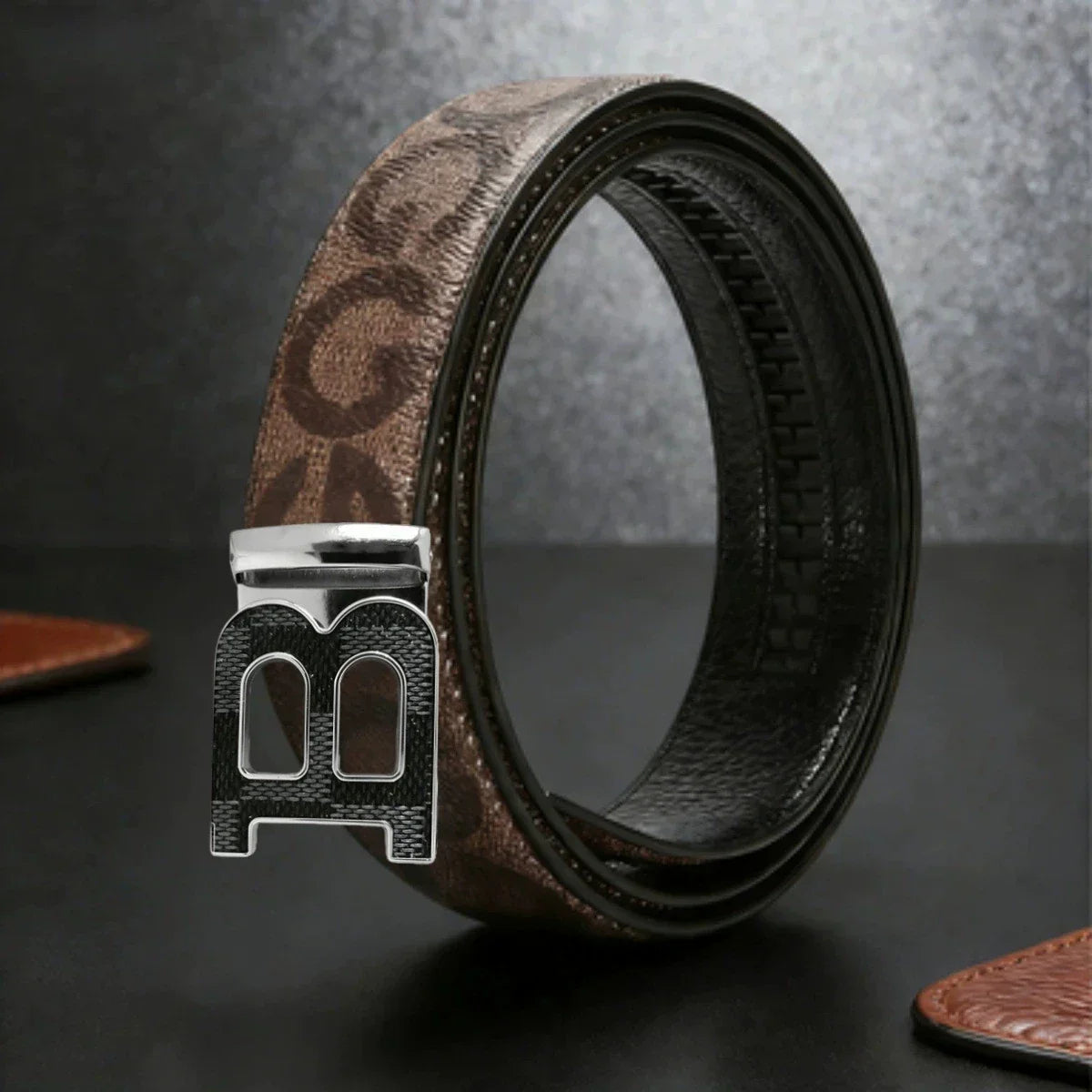 High Quality Luxury Brand Designer Canvas Belts Male Automatic B Buckle Men belts Genuine Leather Belt for men Strap for Jeans