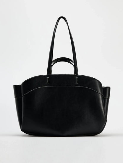 Women Tote Bag Underarm Pouch Large Capacity Pu Leather Shoulder Bag Retro Crossbody Bag Casual Portable Bucket Bags Handbag