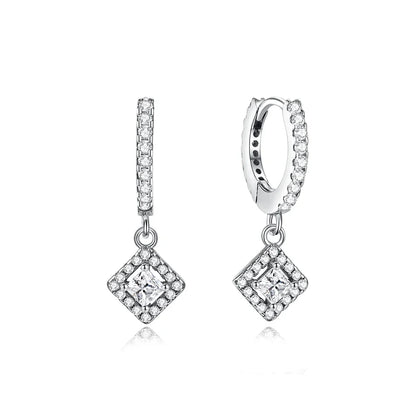 Original 925 Sterling Silver Earrings 2025 Stud Hoop Crystal Earings For Women Rose Gold Crown Heart Infinity Bee Earing Jewelry