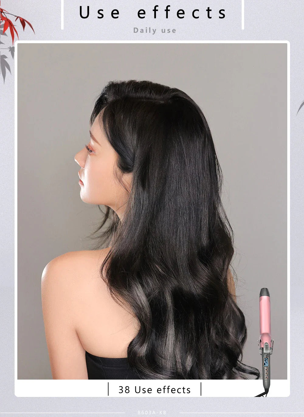 1pcs 19/25/32/38 MM Professional Hair Curler Wave Ceramic Coated Plate PTC Heater LCD Display Curling iron