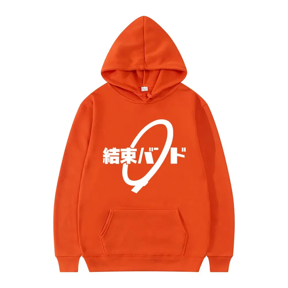 Anime Cos BOCCHI THE ROCK! Hoodie Kessoku Band Logo Couples Hoodies Goto Hitori Ijichi Nijika Cospaly Oversized Long Sleeve Male