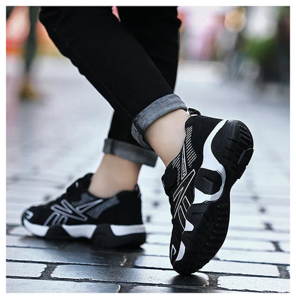 Children's Sneakers for Boy Lightweight Sport Tennis Shoes Fashion Breathable Mesh Kids School Running Basketball Shoes Non Slip